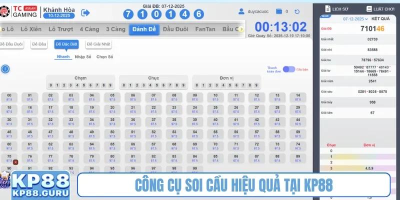 Xổ Số Miền Trung - Khai thác tiềm năng đặt cược từng đài tại KP88 2 Công cụ soi cầu hiệu quả tại KP88