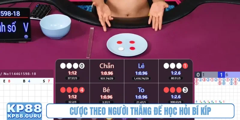 Xóc đĩa KP88 - Luật chơi đơn giản, tỷ lệ thưởng cao nhất thị trường 4 Cược theo người thắng để học hỏi bí kíp