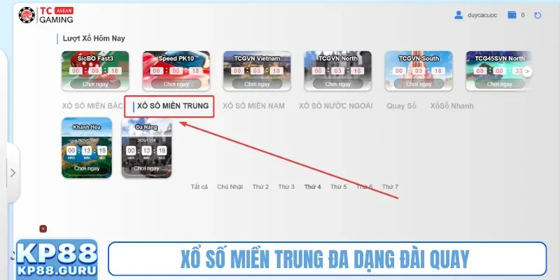 Xổ Số Miền Trung - Khai thác tiềm năng đặt cược từng đài tại KP88 1 Xổ số miền Trung đa dạng đài quay